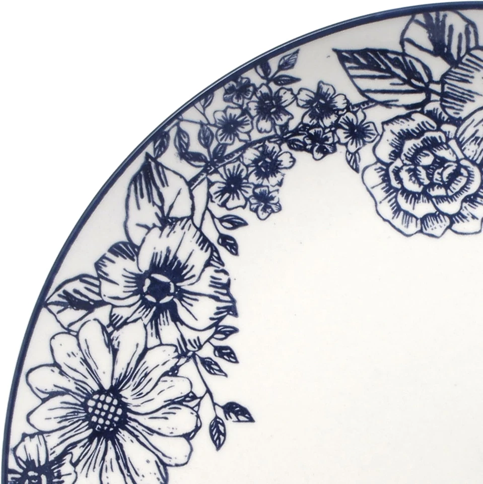 Juego de vajilla Pfaltzgraff Gabriela azul 16 piezas, servicio para 4, Stonew duradero Foto 3 de 4