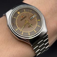 Vintage ORIENT tristar 3 star AAA crystal Japan Men Automatic watch