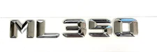 #1 CHROME ML350 REPLACEMENT FOR MERCEDES REAR TRUNK EMBLEM BADGE NAMEPLATE DECAL