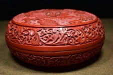  Chinese Lacquerware Handmade Exquisite Dragon Boxes 102654