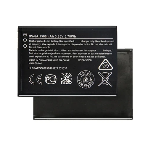 Ersatz Li-Ion Akku BV-6A für Nokia 2720 V Flip TA-1295 1600mAh 3,85V - Bild 2 von 7