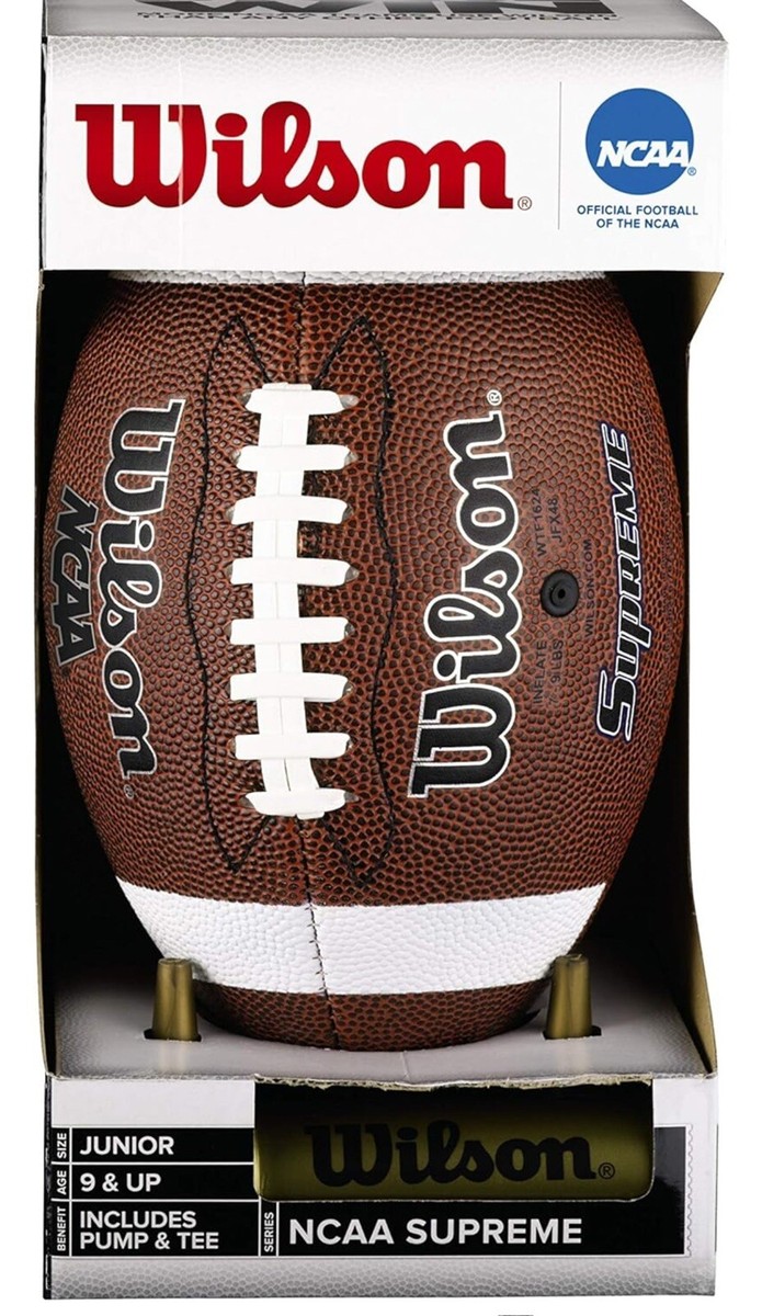 Wilson NCAA Supreme Junior Football with Pump & Tee | eBay