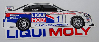 Werbe-Aufkleber Liqui Moly Team Franz Engstler WTCC Tourenwagen Motorsport