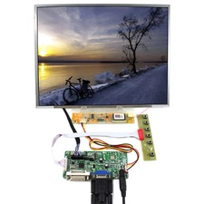 DVI VGA LCD Controller Board+12.1" 1024x768 N121X5 LTN121XT HT121X01  LCD Screen