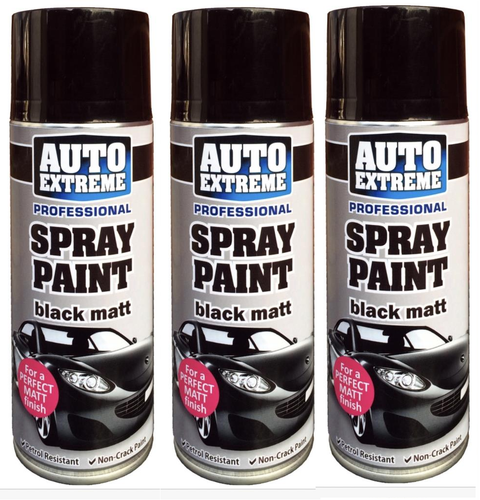 4 X Lattina Spray Vernice Spray Auto Extreme Nera Lucida Auto - Foto 9