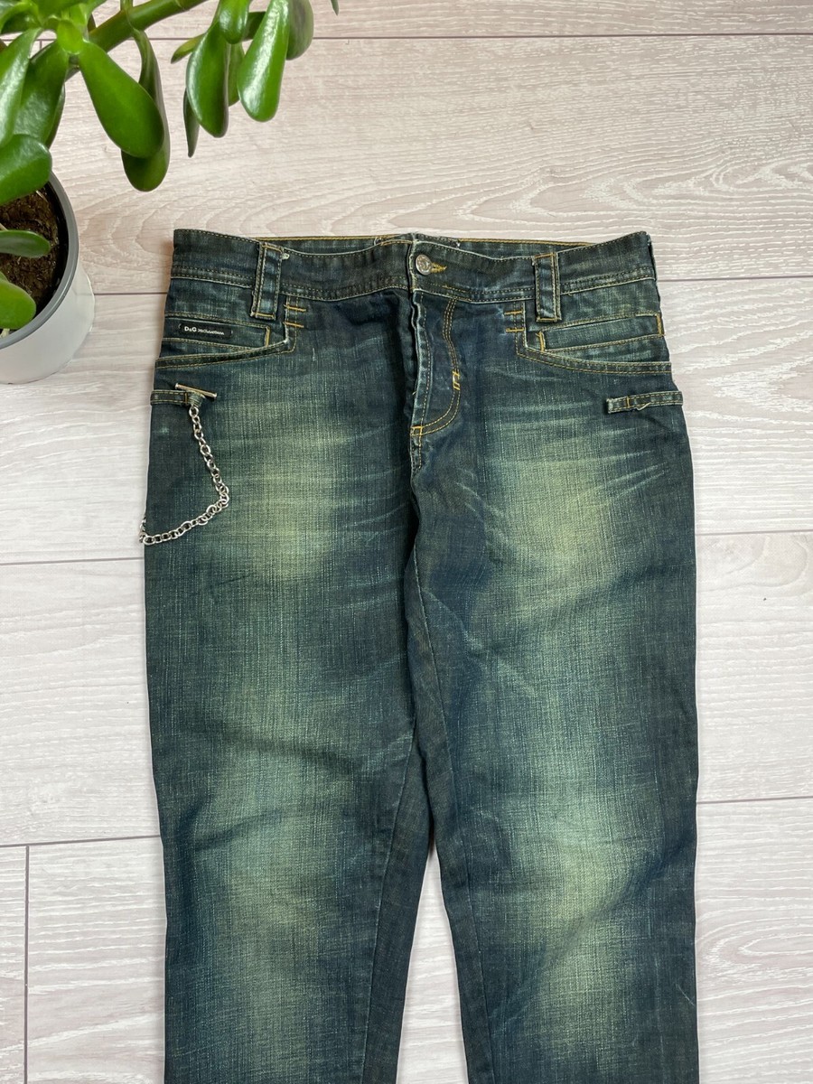 パンツ Dolce & Gabbbana 2000's Dolce & Gabbana Chain jeans pants vintage y2k avant-garde | eBay