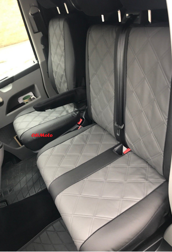 Tailored Eco-Leather Seat Covers 2+1 for Renault Trafic 2014 - 2024 - 第 1/13 張圖片