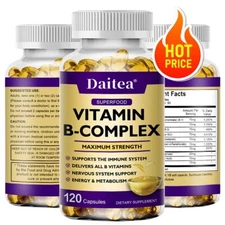 B-12 Complex 5 mg, Vitamins B1, B2, B3, B5, B6, B8 & B12, Energy, Metabolism Aid