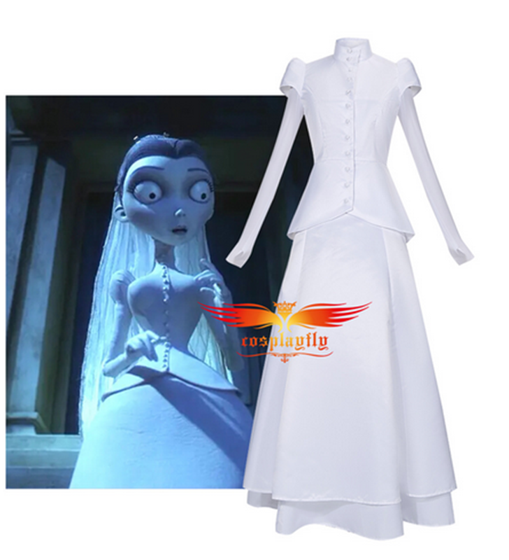 Anime Tim Burton's Corpse Bride Victoria Everglot Cosplay Costume