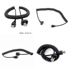 US 2 Pack The 8 Pin Replacement Speaker Mic Cable for Kenwood TK-/8108/868G