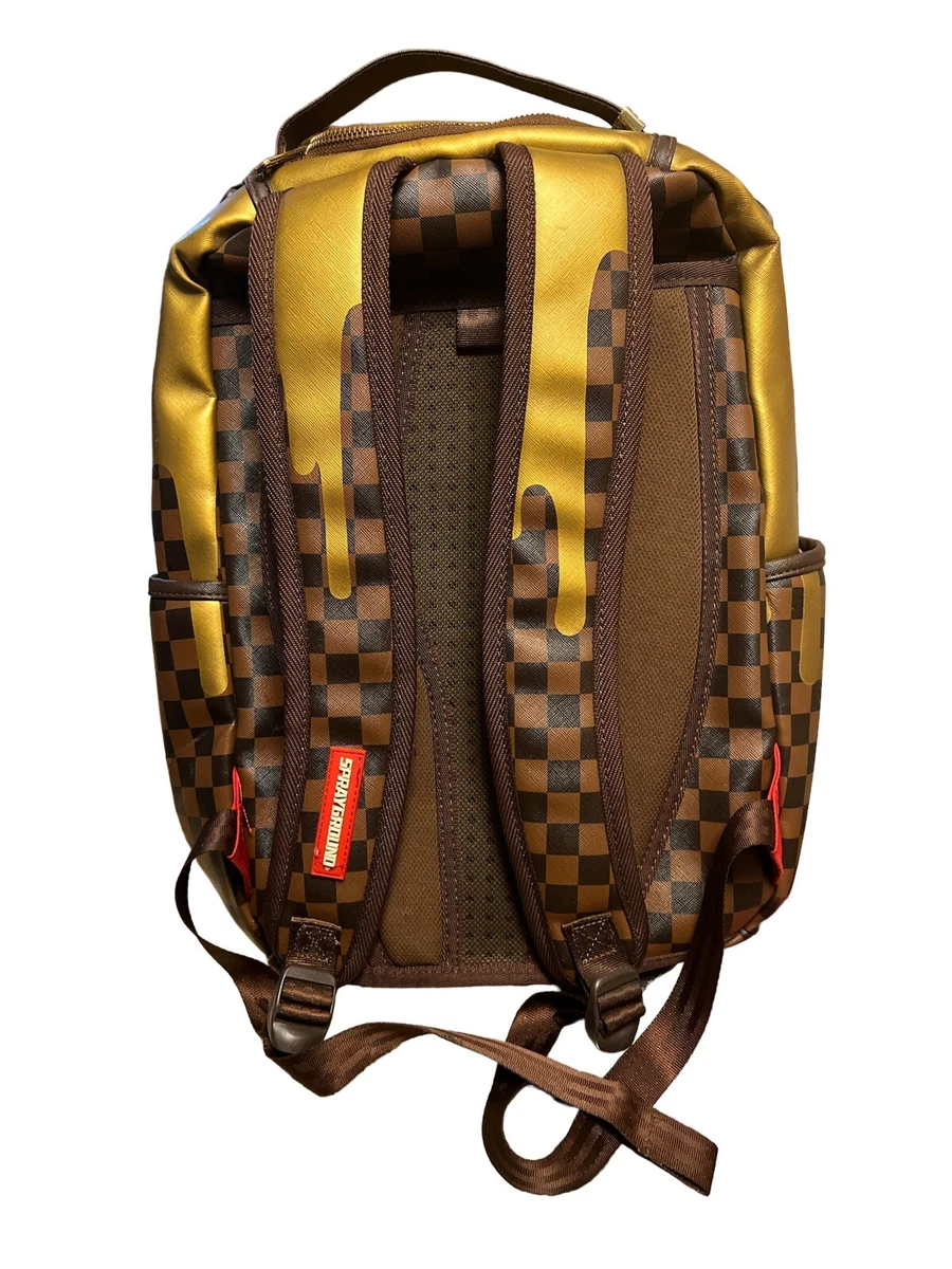 SPRAYGROUND: SHARKS IN PARIS GOLD RIVET BACKPACK