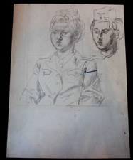 DDR Maler Professor Peuker Wolfgang Bleistift Zeichnung Original Studie