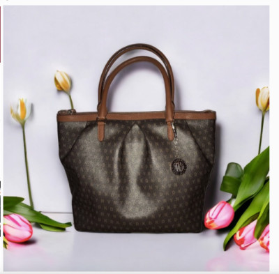 DKNY Monogram Coated Canvas Tote Bag