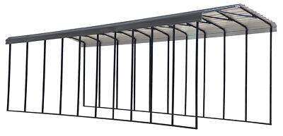 Arrow Carport, 14x47x14, Charcoal