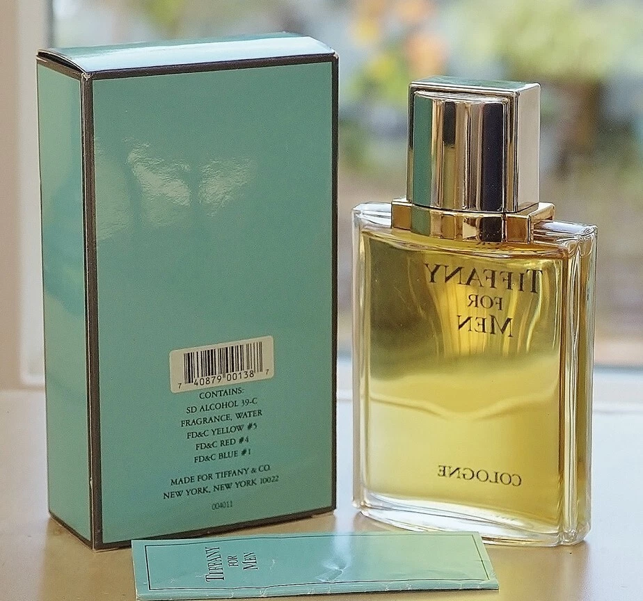 Винтажный одеколон TIFFANY для мужчин от TIFFANY & Co сплэш 100 мл 3,4 унции снят с производства БОЛЬШОЙ - Изображение 3 из 4