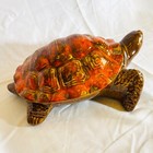 1960s 1970's Ceramic Art Pottery Turtle Lidded Dish Trinket Box Mid Century Mod — photo 7
