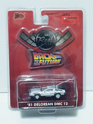 Reel Rides 81 DeLorean DMC 12 - 1/64 Back To The Future Car Malibu Entertainment