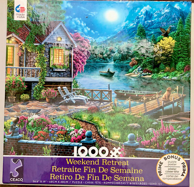 CEACO WEEKEND RETREAT JIGSAW PUZZLE LAKEHOUSE 1000 PCS #3159-8 NEW | eBay