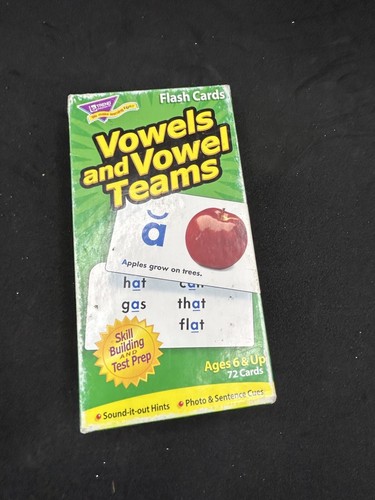 TREND ENTERPRISES Vowels & Consonants Skill Drill Flash Cards Combo Pack - Reading Skills For Ages 6+