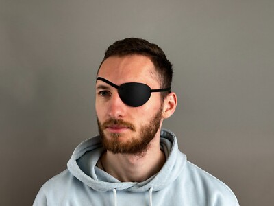 Eye Patch,Kydex Eye Patch , Man Eye Patch, Woman Eye Patch, Brown