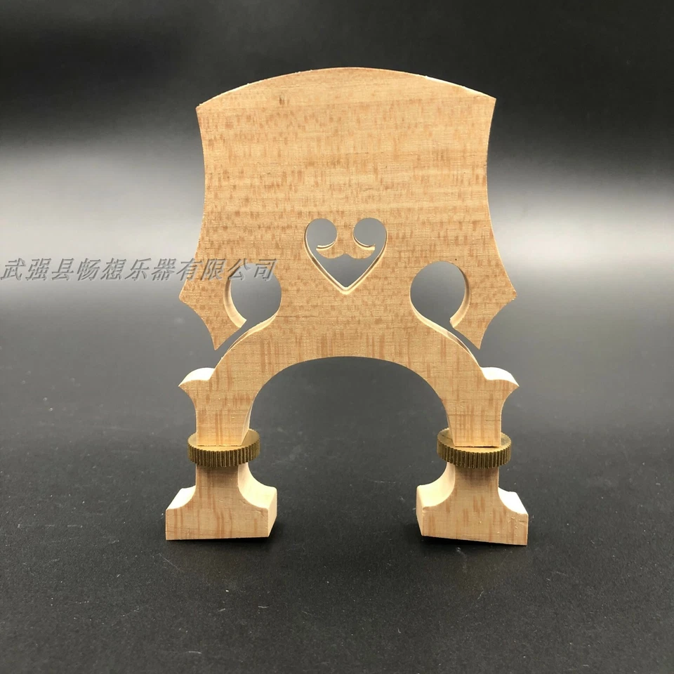 3pcs 4/4 cello bridge adjustable Height Maple wood Full size cello part - Image 3 of 4