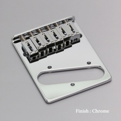 NEW Gotoh GTC201 Telecaster Vintage Style Bridge Brass Saddles 10.8mm - CHROME