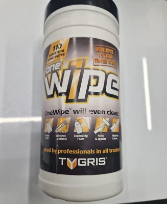 TYGRIS Industrial Cleaning Wipes For Garages and Workshop 110 Pack, for Hands & Tools