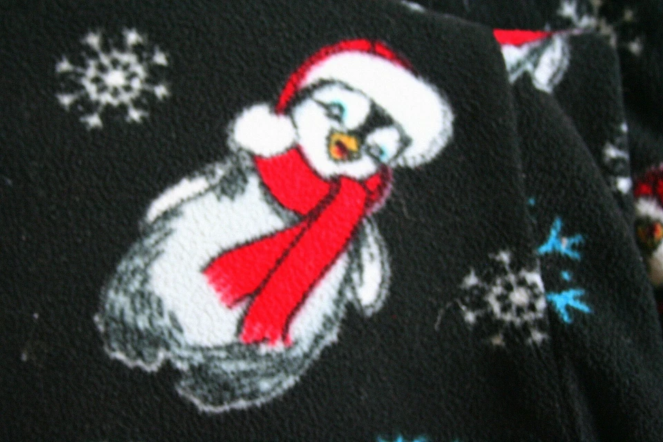 Dancing Penguin Warner Bros. Pantalones de pijama de lana Happy Feet talla 2XL para jóvenes Foto 3 de 4