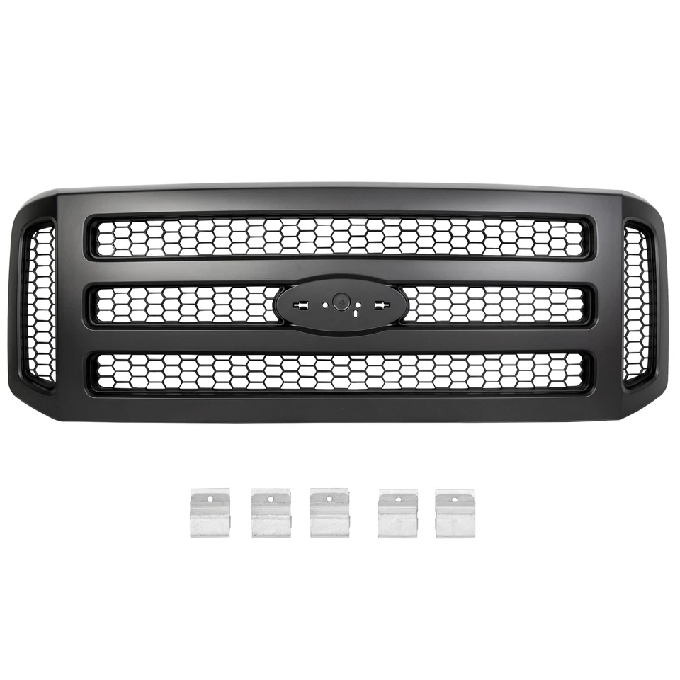Front Grille Assembly For 2005-2007 Ford F-250 Super Duty F-350 F-450 FO1200457 - Imagem 3 de 4