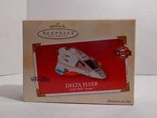 Star Trek Hallmark Keepsake Ornament, Star Trek Voyager, Delta Flyer, QLX7663