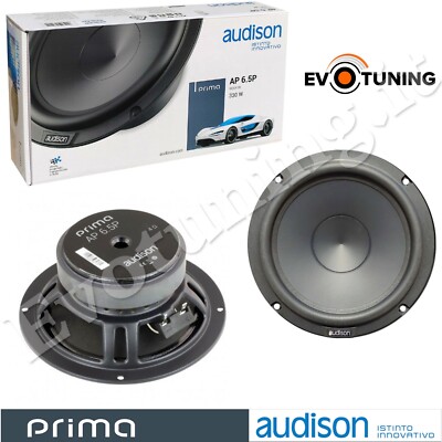 Paar 2 Woofer Audison AP6.5P 16,5 Cm 165Mm 110 Watt Rms Linea Prima Power