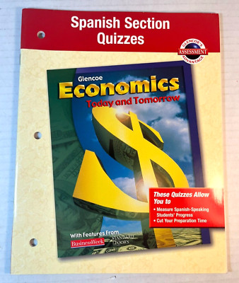 Glencoe Economics Today and Tomorrow Spanish Section Quizzes 2000 007822439X