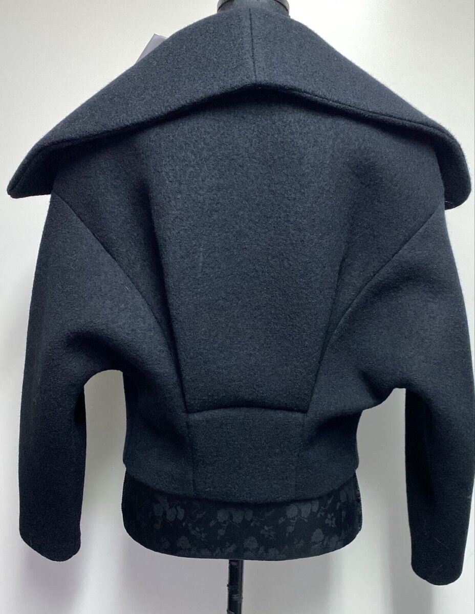 ZARA LIMITED EDITION 100% WOOL CROPPED JACKET BLACK FW24/25 ZARA LIMITED EDITION 100% WOOL CROPPED JACKET BLACK FW24/25