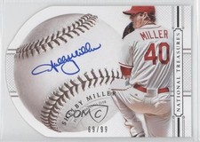 2014 National Treasures Baseball Signature Die-Cuts 69/99 Shelby Miller Auto c6t