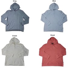 Gap Men's Relaxed Fit Super Soft Waffle Henley Hoodie