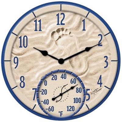 Taylor Precision Products, By The Sea Poly Resin Indoor und Outdoor Uhr und