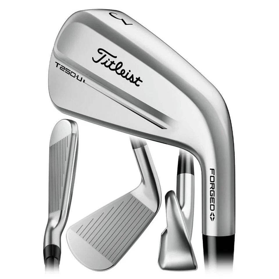 Titleist T250 Irons 5-GW (7 Irons) True Temper AMT Tour Black LEFT HANDED - Image 3 of 4