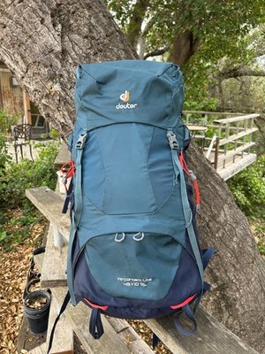 Deuter Aircontact Lite 45 + 10 SL Women's Backpack - Blue - Excellent! Used 2x