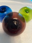 3 Vintage Authentic Glass Balls Japanese Fishing Float 3 ½” Dia. with Pontil — photo 2