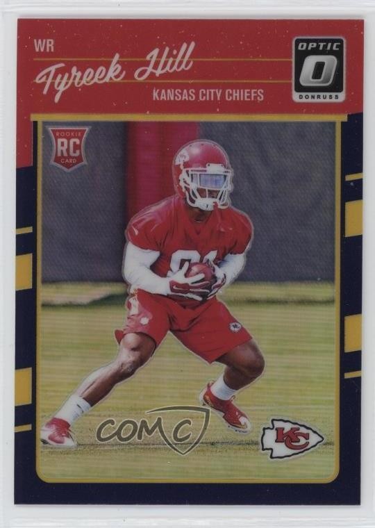 2016 Donruss Optic Rookies Purple Tyreek Hill #117 Rookie RC 0j3l