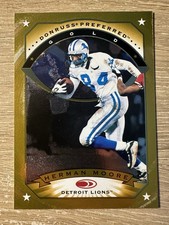 1997 Donruss Preferred - HERMAN MOORE - Gold Parallel - Detroit Lions