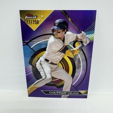 2023 Topps Finest Christian Yelich Purple Refractor #82 Numbered /250