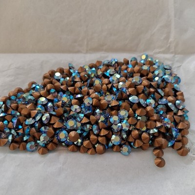 Swarovski Art.1012 SS24 Light Sapphire AuroraBoreale Steine. foliert. 100 Stk.