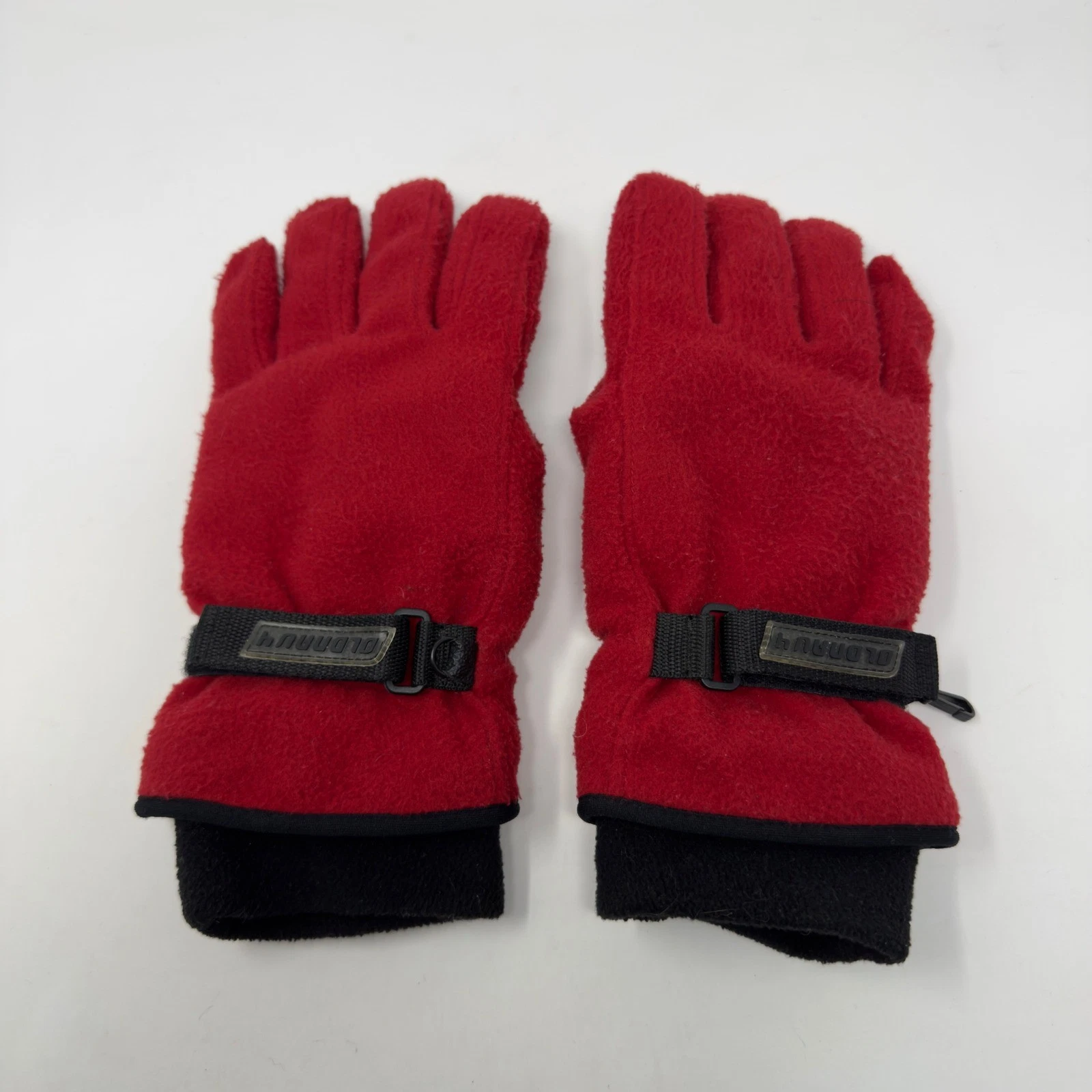 Vintage Old Navy Red Fleece Thinsulate Winter Gloves Mens Size S/M Padded Palms