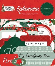 Echo Park and Carta Bella Christmas Themed Ephemera for Papercrafting