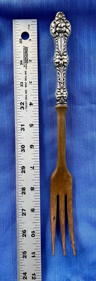 Conjunto de 2 Saladas Alvin Old Orange Blossom Prata Esterlina Madeira - 1905 Antigo - Imagem 3 de 4