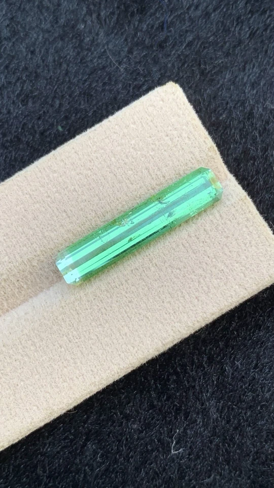 6 CRT bicolor rare Tourmaline Natural Earth Mined Unheated Faceted - Image 3 of 3