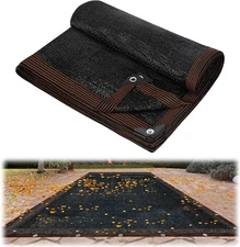 6.5Lb Fine Mesh Pool Leaf Net Cover- Heavy-Duty Rectangle Leaf Netting with Rein