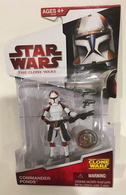 Hasbro 2009 Star Wars The Clone Wars Clone Commander Ponds TOYS'R'US Excl. 3.75''