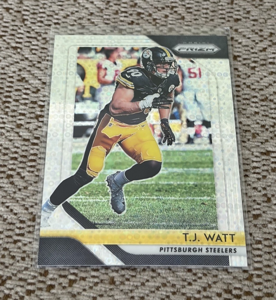 2018 T.J. TJ WATT PRIZM DISCO #34 (STEELERS)